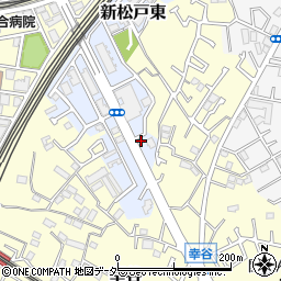千葉県松戸市新松戸東8-1周辺の地図