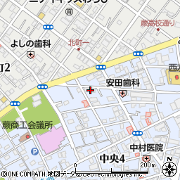 埼玉県蕨市中央4丁目17-11周辺の地図