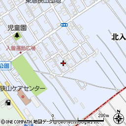 埼玉県狭山市北入曽1458-102周辺の地図