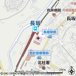 長坂コミュニティホール周辺の地図