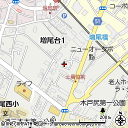 〒277-0052 千葉県柏市増尾台の地図