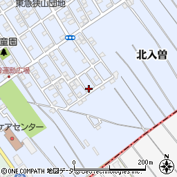 埼玉県狭山市北入曽1458-41周辺の地図