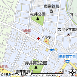 アイメガネ川口赤井店コンタクトレンズセンター周辺の地図