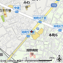 中道周辺の地図