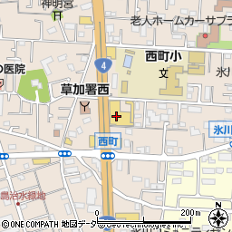 ネッツトヨタ埼玉草加店周辺の地図