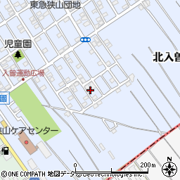 埼玉県狭山市北入曽1458-52周辺の地図