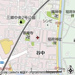 埼玉県三郷市谷中98周辺の地図