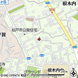 千葉県松戸市根木内340周辺の地図