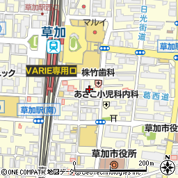マツモトキヨシ草加店周辺の地図