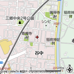 埼玉県三郷市谷中97周辺の地図