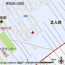 埼玉県狭山市北入曽1458-38周辺の地図