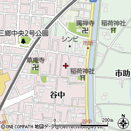 埼玉県三郷市谷中95周辺の地図