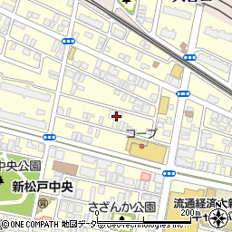 千葉県松戸市新松戸4丁目周辺の地図