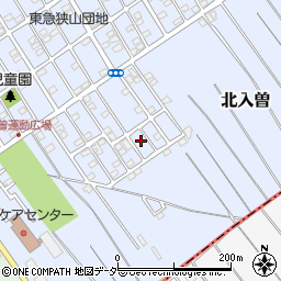 埼玉県狭山市北入曽1458-36周辺の地図