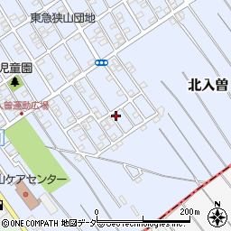 埼玉県狭山市北入曽1458-35周辺の地図