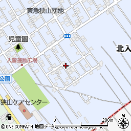 埼玉県狭山市北入曽1458周辺の地図