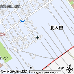埼玉県狭山市北入曽1458-22周辺の地図