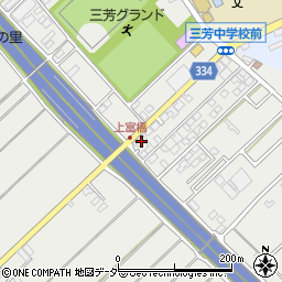 埼玉県入間郡三芳町上富410-1周辺の地図