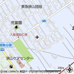 埼玉県狭山市北入曽1458-77周辺の地図