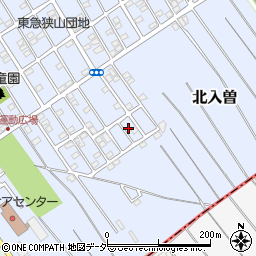 埼玉県狭山市北入曽1458-25周辺の地図