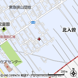 埼玉県狭山市北入曽1458-34周辺の地図
