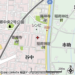 埼玉県三郷市谷中111周辺の地図