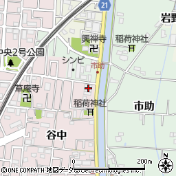 埼玉県三郷市谷中113周辺の地図