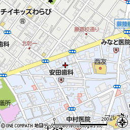 埼玉県蕨市中央4丁目1周辺の地図