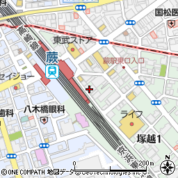 鍛冶屋文蔵 蕨店周辺の地図