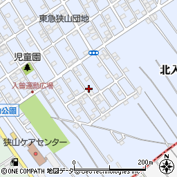 埼玉県狭山市北入曽1458-73周辺の地図