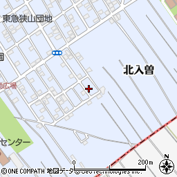 埼玉県狭山市北入曽1458-21周辺の地図