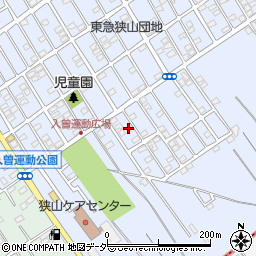 埼玉県狭山市北入曽1458-90周辺の地図