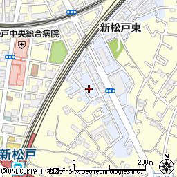 千葉県松戸市新松戸東3-16周辺の地図