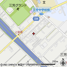 埼玉県入間郡三芳町上富410-18周辺の地図