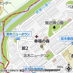 埼玉県志木市館2丁目3-3周辺の地図