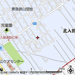 埼玉県狭山市北入曽1458-55周辺の地図