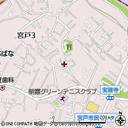 埼玉県朝霞市宮戸3丁目3-80周辺の地図