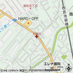 下藤沢周辺の地図