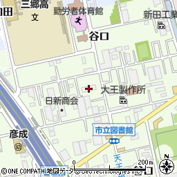 埼玉県三郷市谷口558周辺の地図