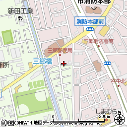 埼玉県三郷市谷中14周辺の地図
