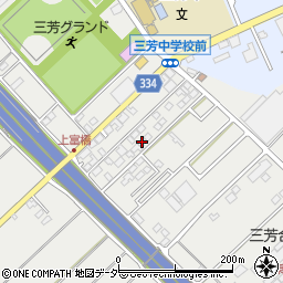 埼玉県入間郡三芳町上富410-17周辺の地図