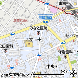 埼玉県蕨市中央3丁目15-1周辺の地図