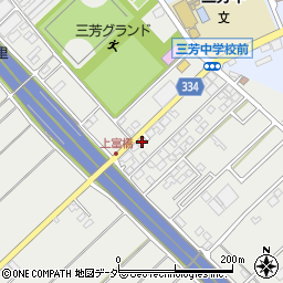 埼玉県入間郡三芳町上富410-6周辺の地図