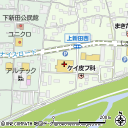 西友伊那竜東店周辺の地図