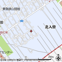 埼玉県狭山市北入曽1458-19周辺の地図