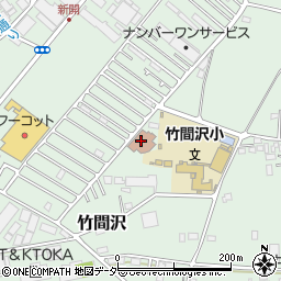 三芳町立図書館　竹間沢分館周辺の地図
