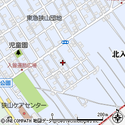 埼玉県狭山市北入曽1458-70周辺の地図