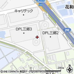 埼玉県三郷市インター南3丁目周辺の地図