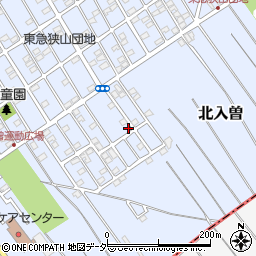 埼玉県狭山市北入曽1458-16周辺の地図