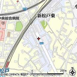 千葉県松戸市新松戸東周辺の地図